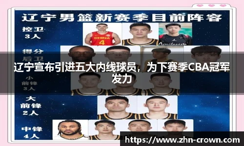 辽宁宣布引进五大内线球员，为下赛季CBA冠军发力